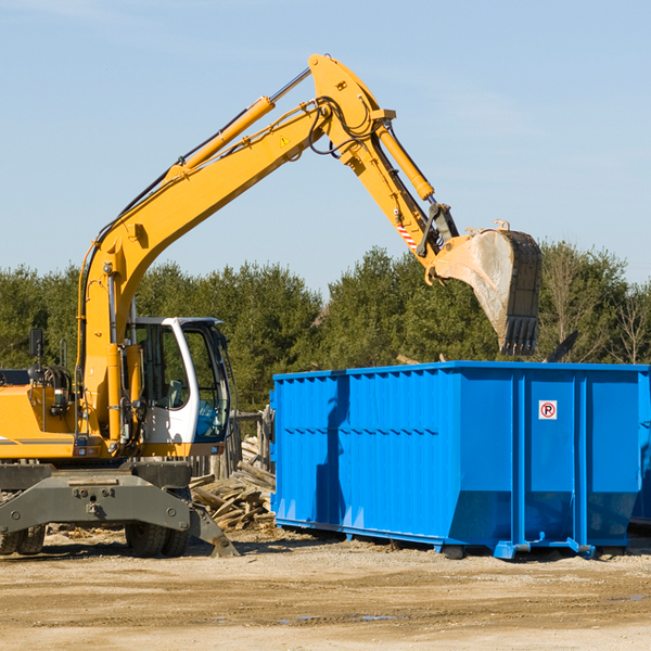 what are the rental fees for a residential dumpster in Freedom Plains